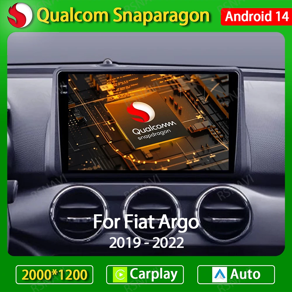 

Android 14 Wireless Carplay Auto For Fiat Argo 2019 - 2022 GPS Navigation Car Radio Multimedia Video Player Head Unit 4G WIFI BT