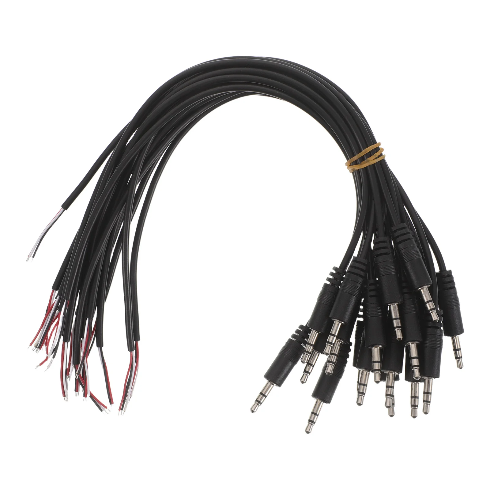20pcs 3.5Mm Audio Male Plug To Bare Wire Open End Cable For Headphone Speaker Repair Replacement Diy Aux Connector Jack Pigtail