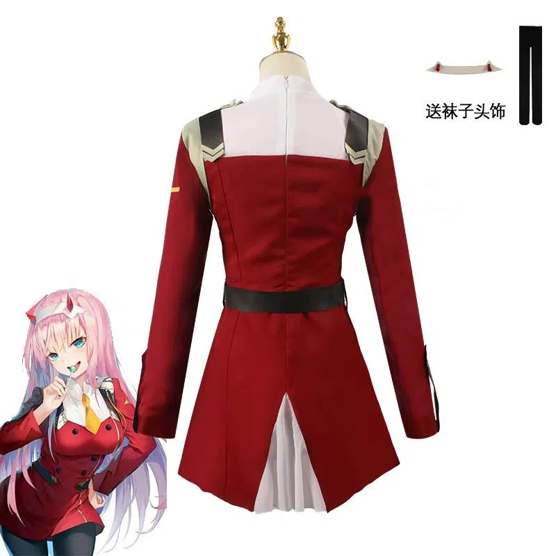 Костюм для косплея jeu DARLING DARLING in the FRANXX Zero Schw Costume de Cosplay robe femmes Косплей халат Сексуальное бандо