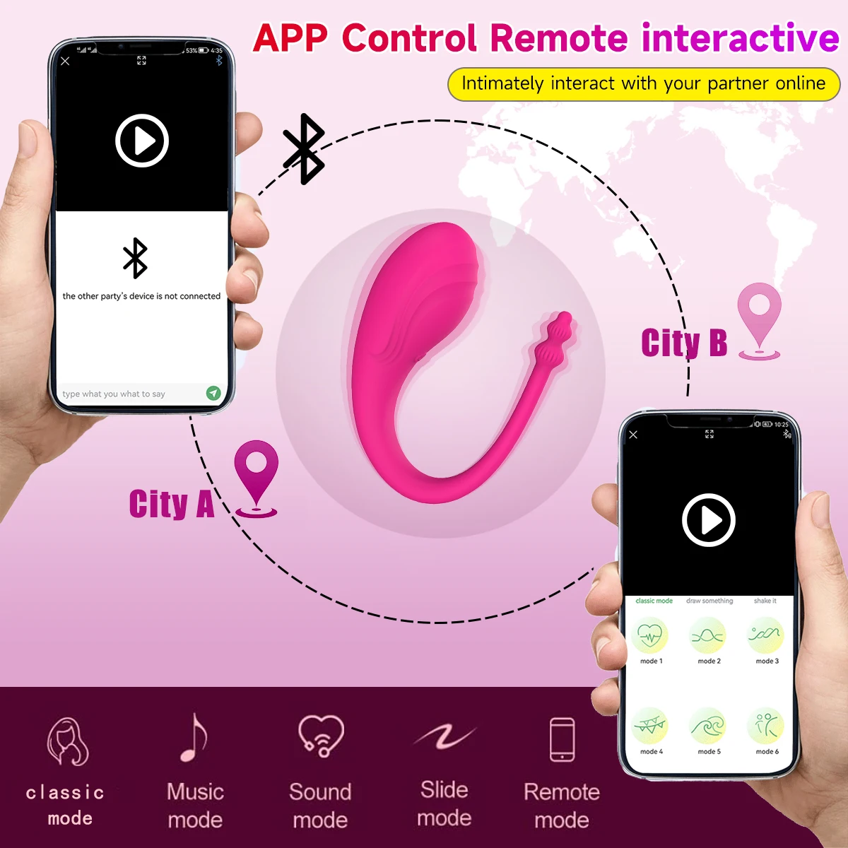 Wireless Bluetooth Powerful Vagina Vibrator Clitoris G Spot Vibrating Love Egg APP Long Distance Control Clit Sex Toys for Women