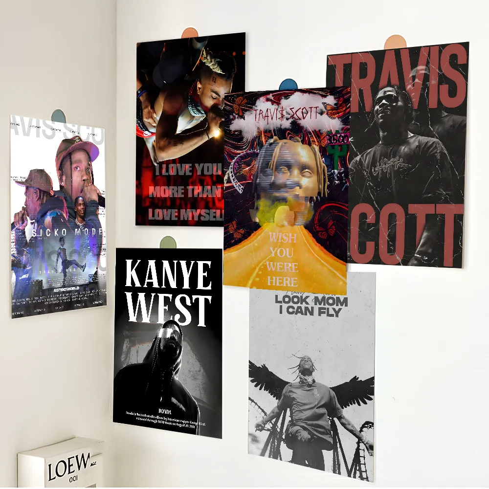 Hip Hop Singer T-Travis-Scottes Astroworld_Jackboys Good Quality Prints and Posters Vintage Room Bar Cafe Decor Home Decor