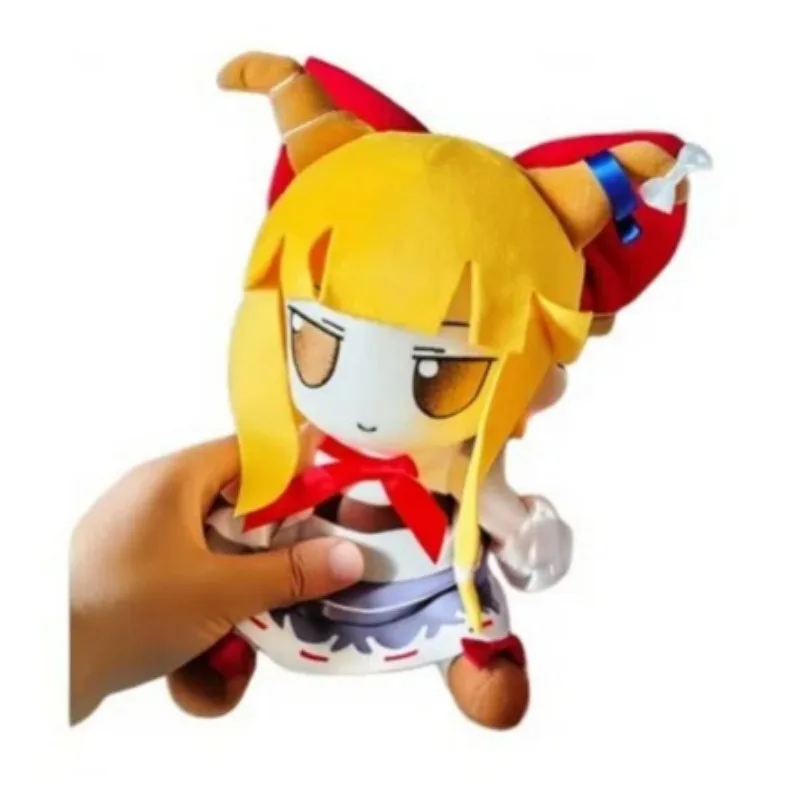 Stuffed 20cm TouHou Project Cute Suika Ibuki Doll Plush Toy for Kids Fan Cosplay Birthday Holiday Gifts Collect XMAS Decorate