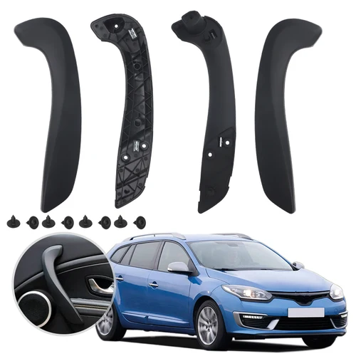 Manija de puerta izquierda y derecha, manija de agarre de puerta Interior para Renault Megane 3 MK3 Fluence 2008-2016 809600015R 809540008R 197012651