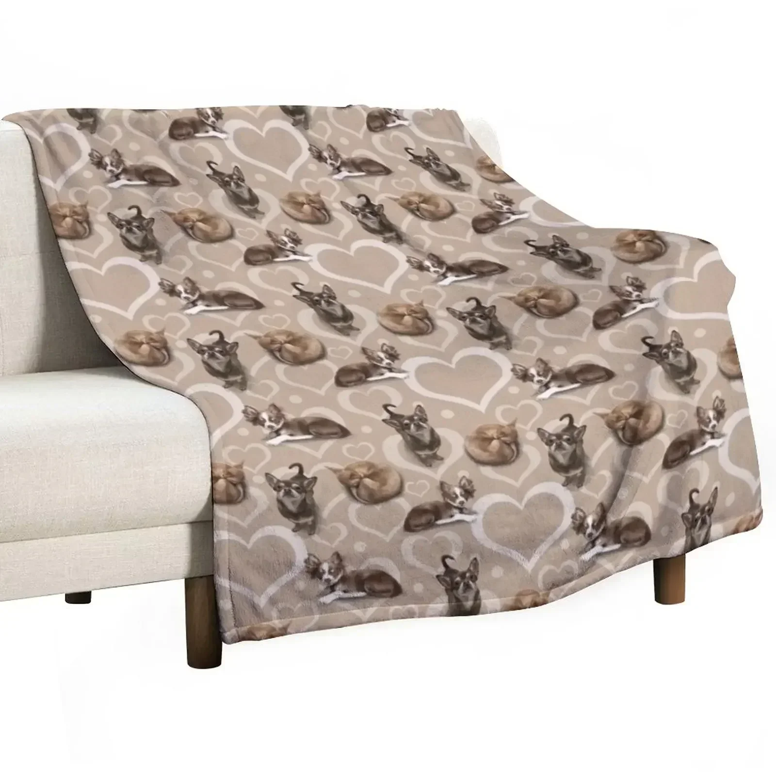 

The Chihuahua Throw Blanket Cute warm winter Sofa Throw Blankets