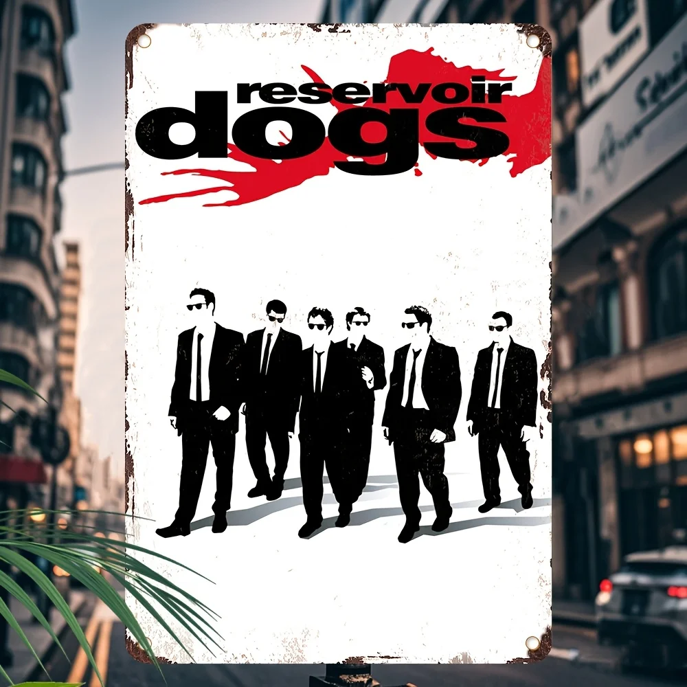 Reservoir Dogs Vintage Metal Tin Sign (es) - Retro Movie Poster Wall Art, Rustic Tin Decor for Home, Office, Bar, Garden - Gift