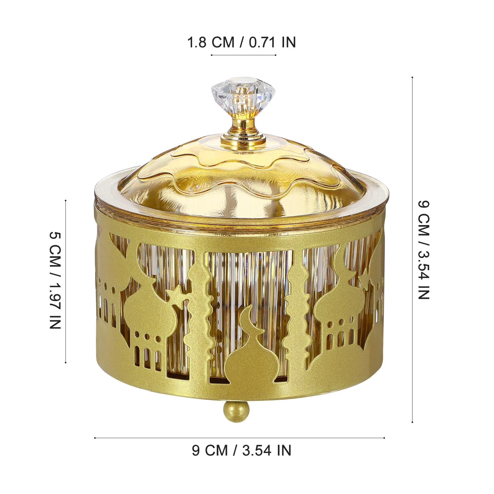 صينية وجبات خفيفة أنيقة للعيد، طبق معدني لتقديم الطعام في رمضان للحلوى والفواكه المجففة والشاي وحفلات الزفاف