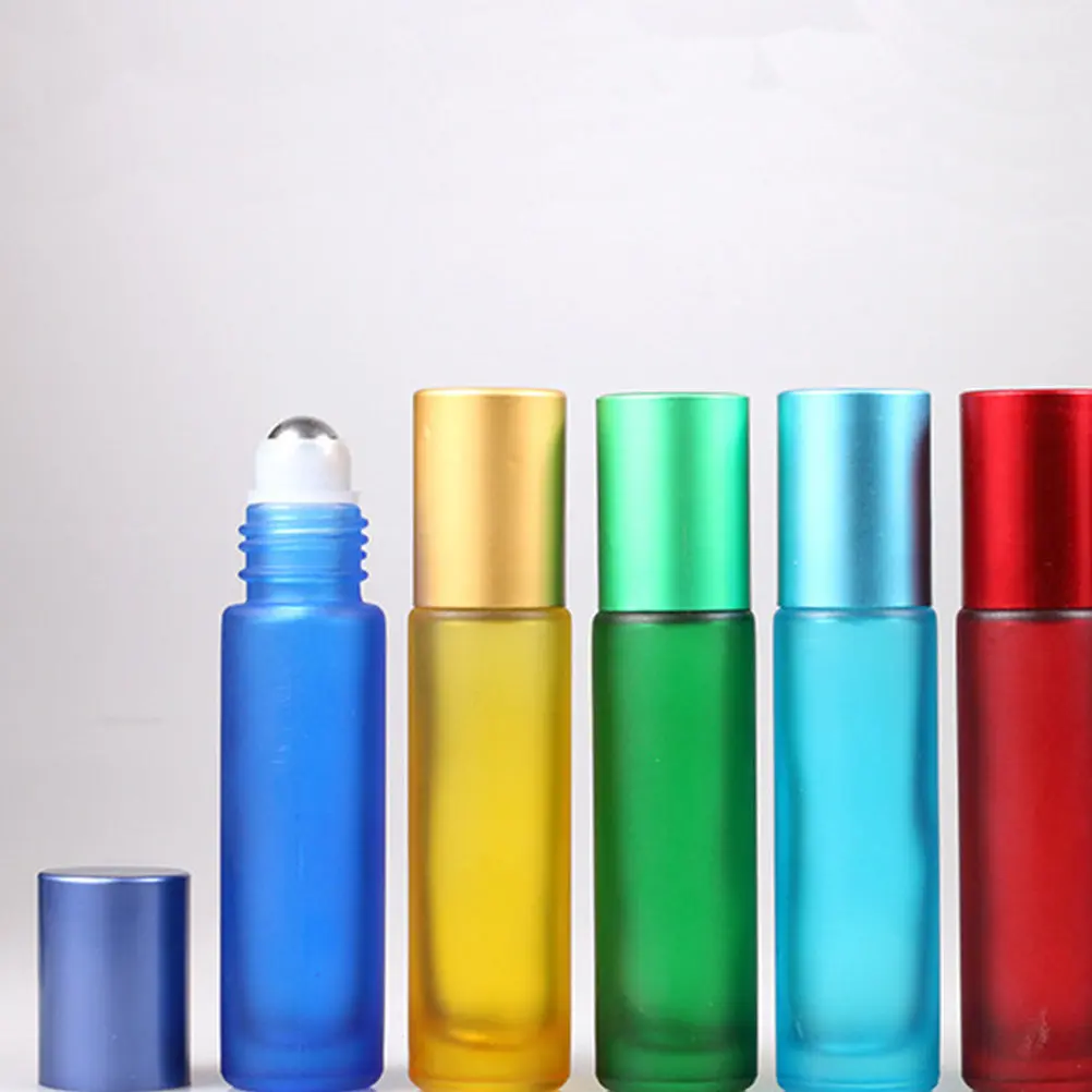 

14Pcs 10Ml Leakproof Roll-on Perfume Bottles High Quality Glass Cap for Traveling Subpackaging Fragrance Storage