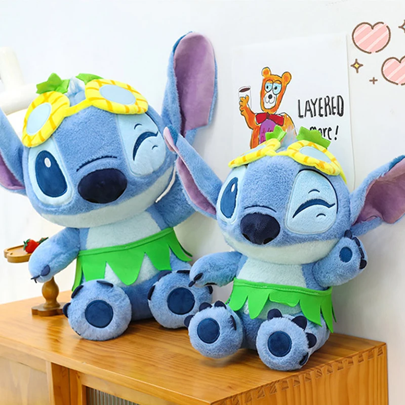 30/85cm Disney Stitch Summer Series Backpack Pendant Plush Toys Cartoon Cute Doll Throw Pillow Children'S Toys Birthday Gift