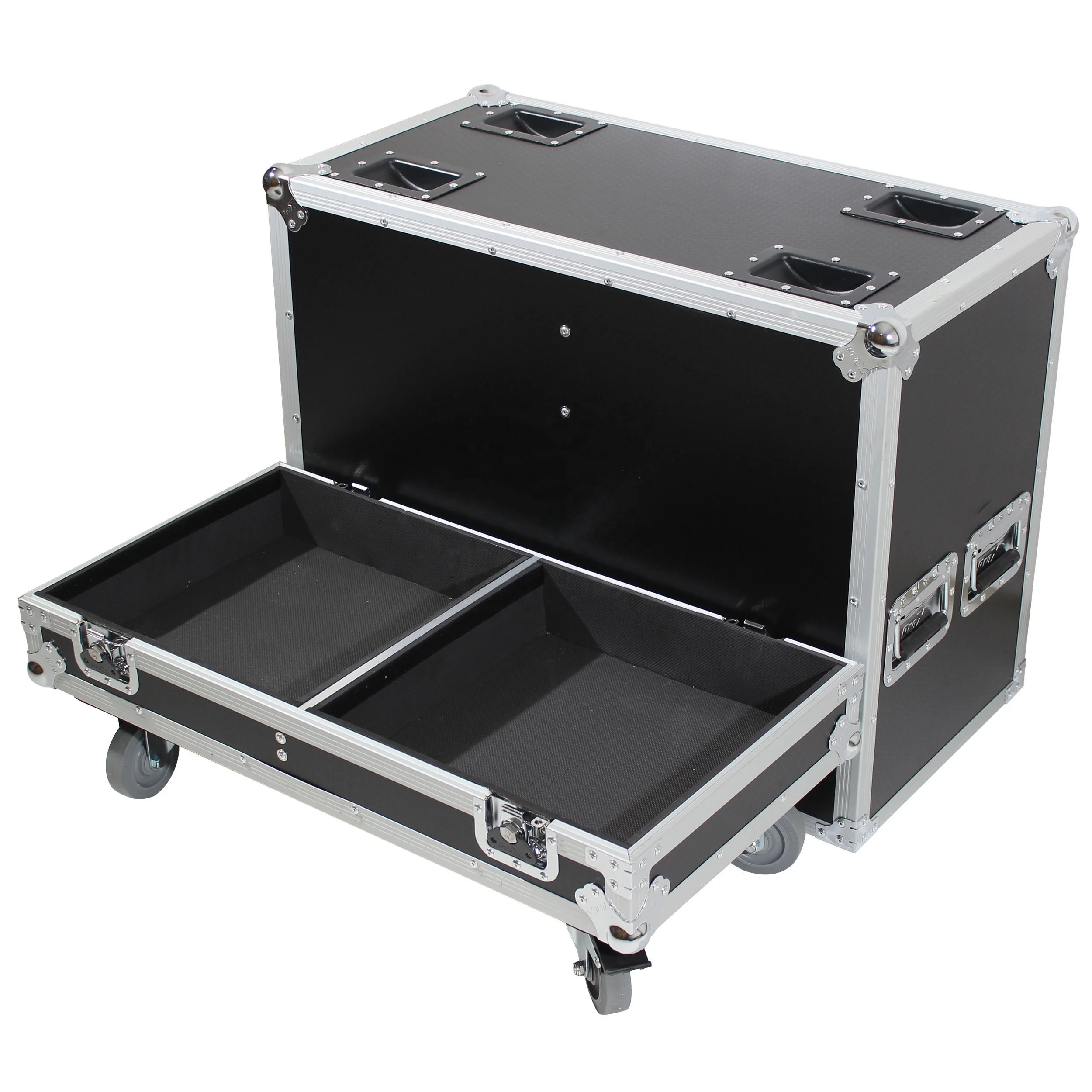 Qsc K12 Lautsprechergehäuse ATA Style Flight Case für 2x QSC K12 oder K12.2 Lautsprecher