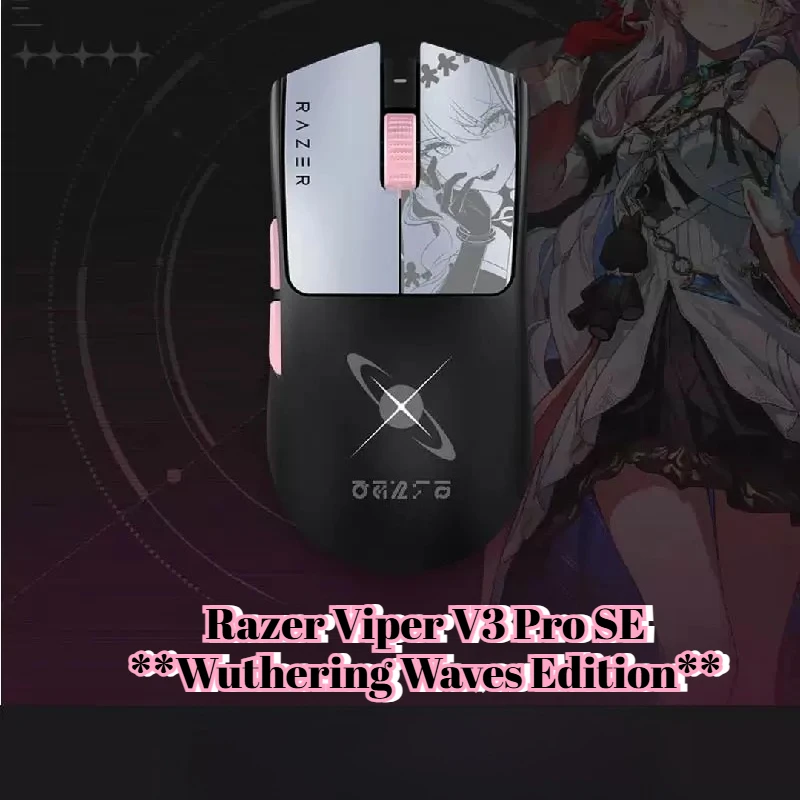 In Stock RAZER X Wuthering Waves / Denia Viper V3 Pro SE Mouse mousepad with Badge Acrylic Standee Keychain Limited Edition
