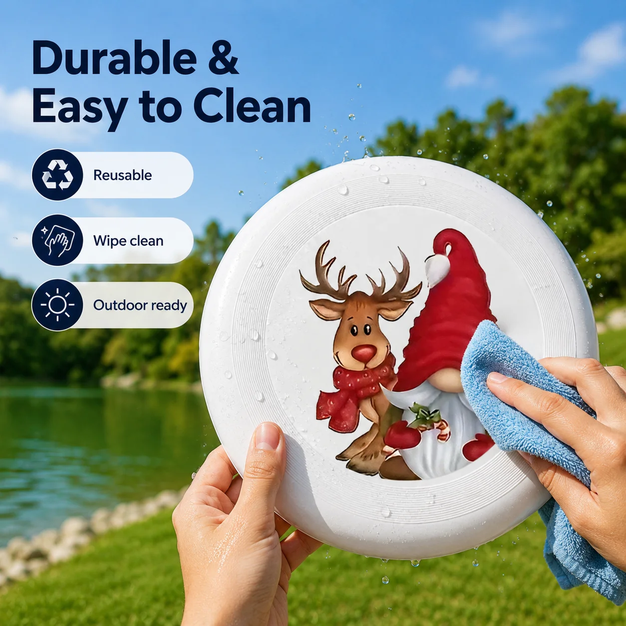Durable Plastic Frisbee –Customizable Ultimate Frisbee for outdoor competition training beach park and camping games Frisbees view 6