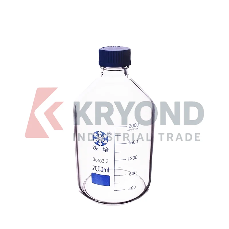 GL45 Borosilicate Glass Reagent Bottle Blue Screw Cap Heavy Wall 500/1000ml 1Pack Laboratory Scientific Research Sample Handling