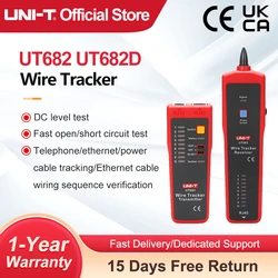 UNI-T UT682 UT682D Network Wire Tester Tracker RJ11 RJ45 Wire Line Finder Handheld Cable Testing Tool For Network Maintenanc