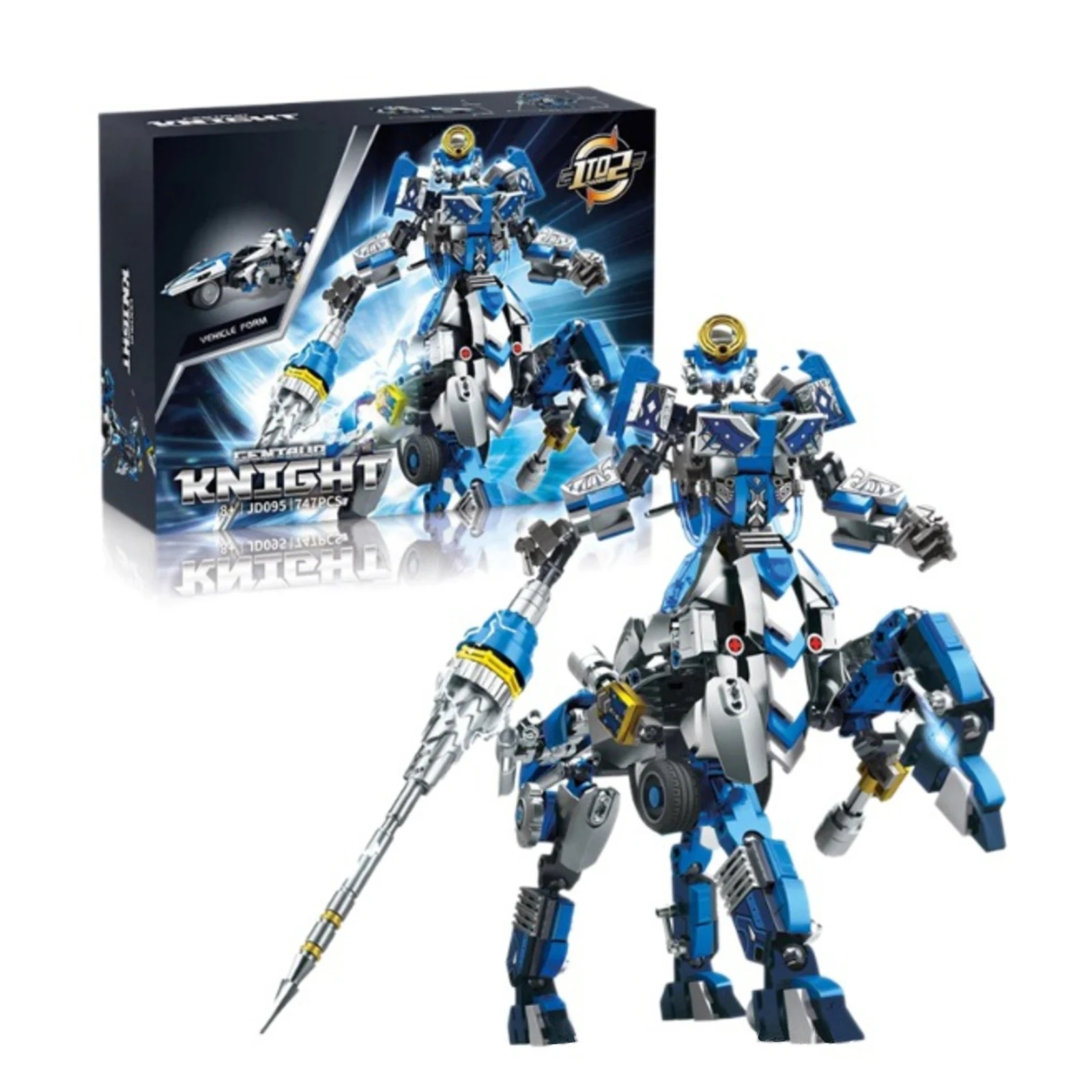 

Centaur Mecha Robot 747PCS Building Kit Transformable Model with Articulated Joints Weapons Assembly Toy for kids Birthday Gifts