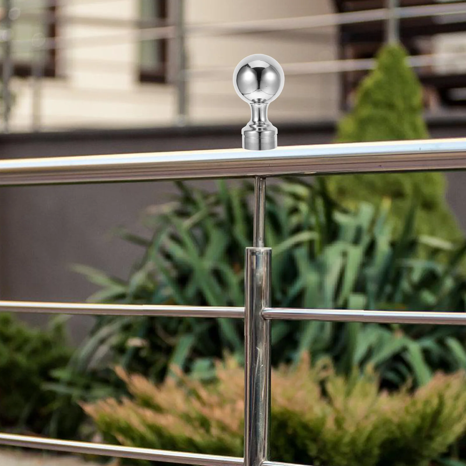 

5Inch Stainless Steel Ball Cap Dome Top Post Toppers For Fence Rail Deck Lamp Mailbox Posts Outdoor Spherical Hardware