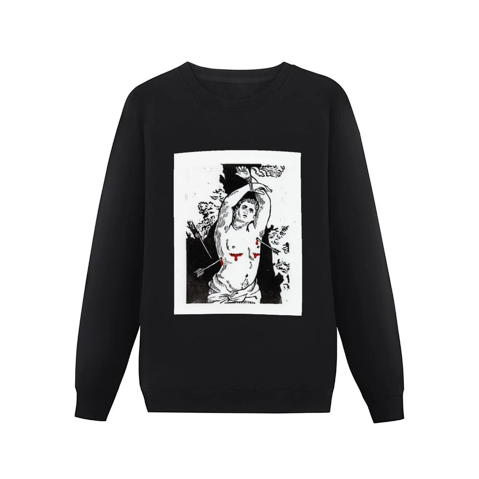 Transmasc St. Sebastian Pullover Hoodie men's clothes mens clothing men's sweatshirts