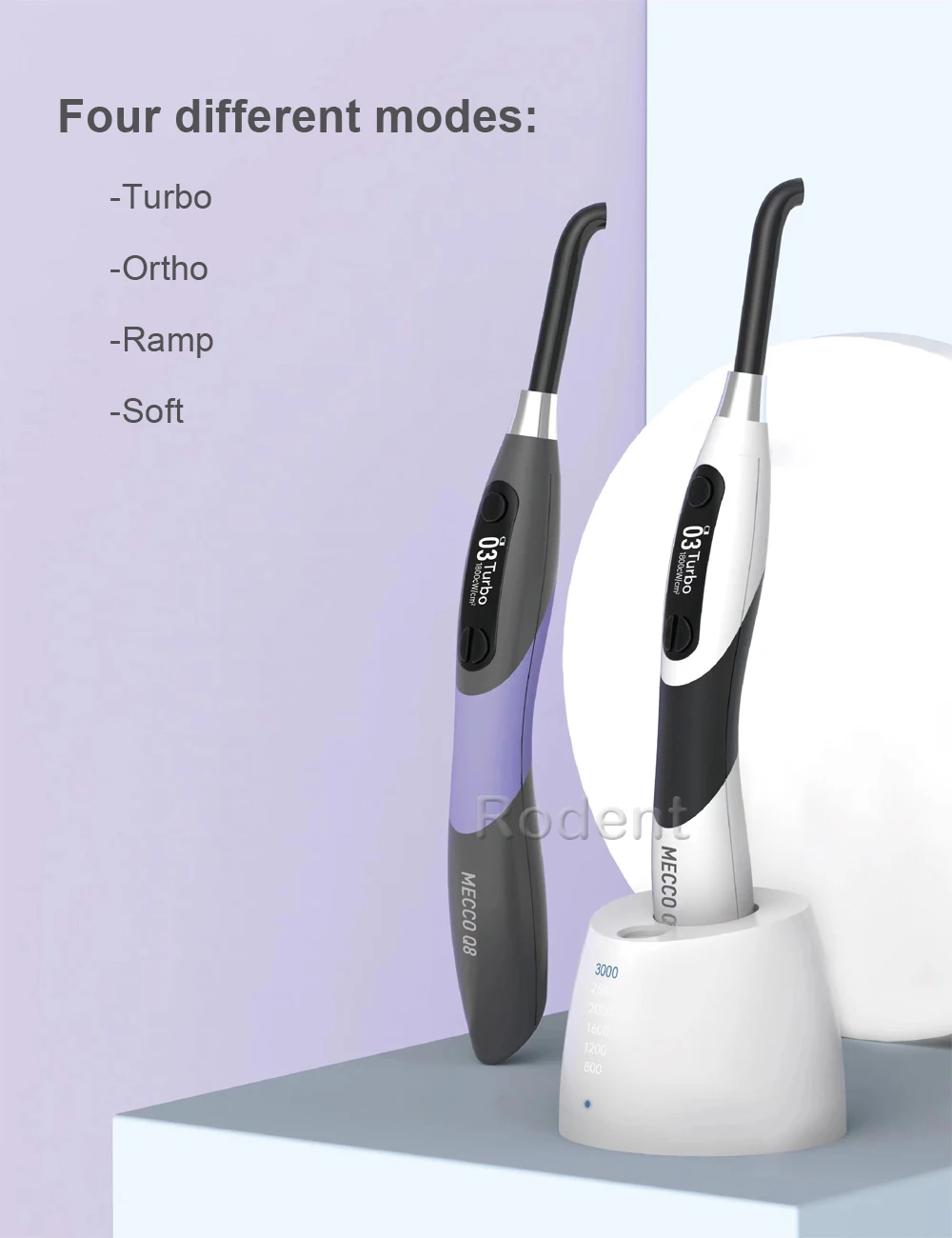 Dental Wireless LED Curing Light Wave Length 385nm-515nm Hygienic Design Cure Lamp With Wide Spectrum