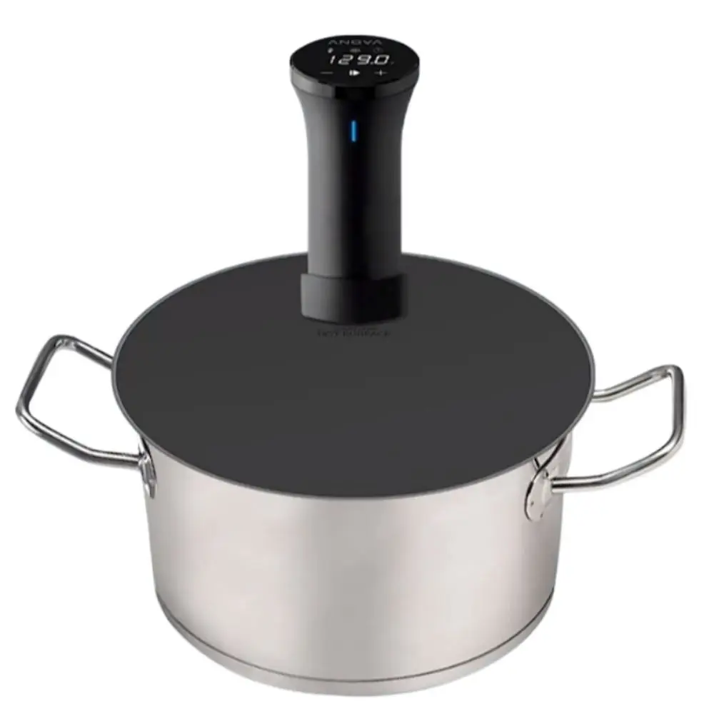 Round Silicone Sous Vide Lid Black/grey Retain Moisture and Flavor Precision Cooking Cooker Silicone Lids Sealed