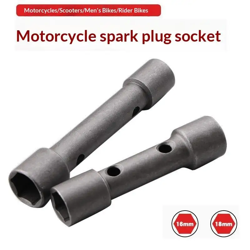 16-18mm Steel Spark Plug Socket Wrench Double Head Three Jaw Spanner Car Maintenance Disassembly Hand Tool