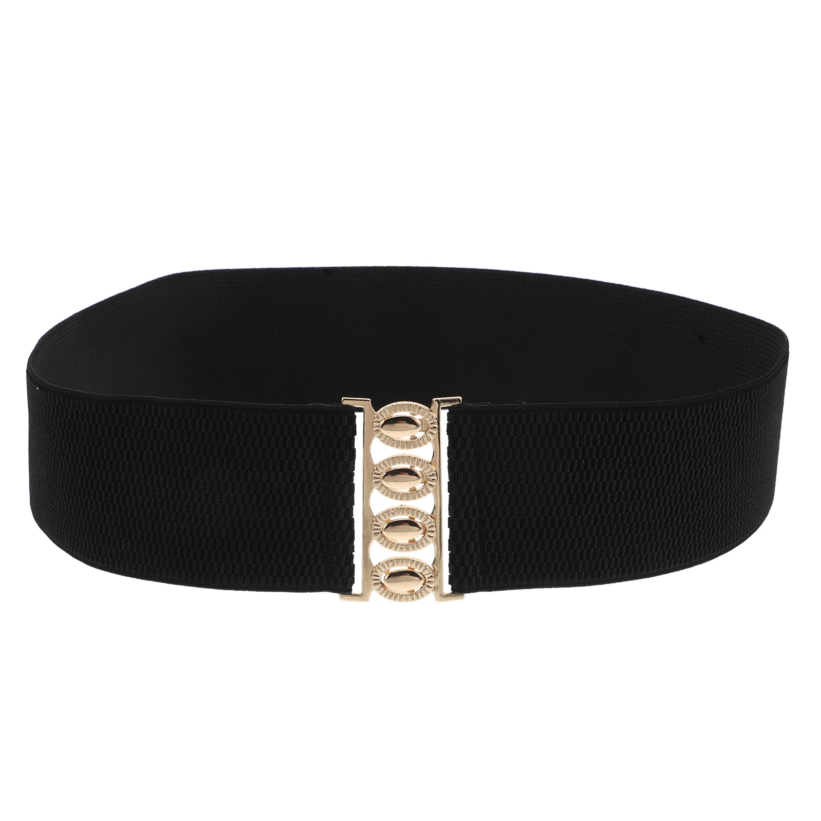 

Adjustable Wide Waist For Women Elastic Stretchable Belt High Waist Corset Chunky Thick Dressy Belts Nylon Zinc Alloy