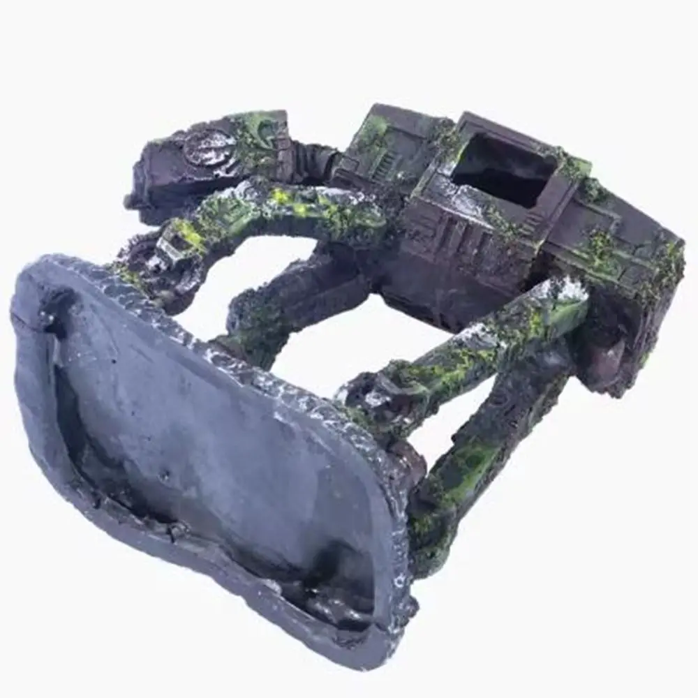 Resin Autobot Robot Dog Shape Decorations Micro-landscape Eco-friendly Robot Dog Aquarium Tank High Imitation