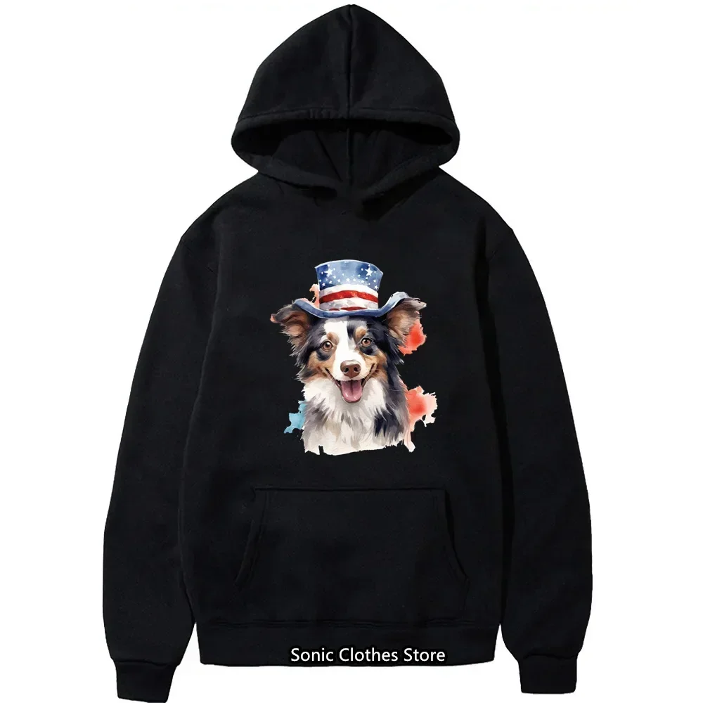 American Dog Hoodie Men Tracksuit Autumn Eagle Hoodie Women Sweatshirts Boys Girls Clothing Long Sleeve Hoodies Street Hooded