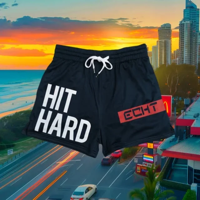

Летние мужские быстросохнущие шорты Американский HITHARD Модные трендовые повседневные шорты Удобные спортивные пляжные шорты Y2K Уличные шорты