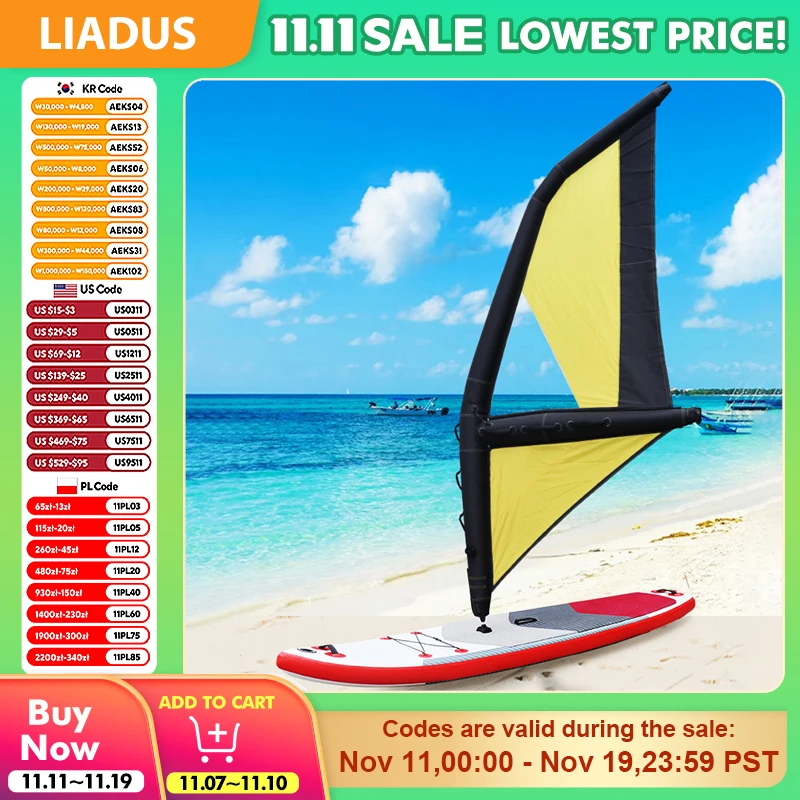 

Inflatable Surfing Sail Paddle Board Wind Sails Handheld Kite Boards Water Sliding Wind Wings Wind Surfing Kites Water Sports