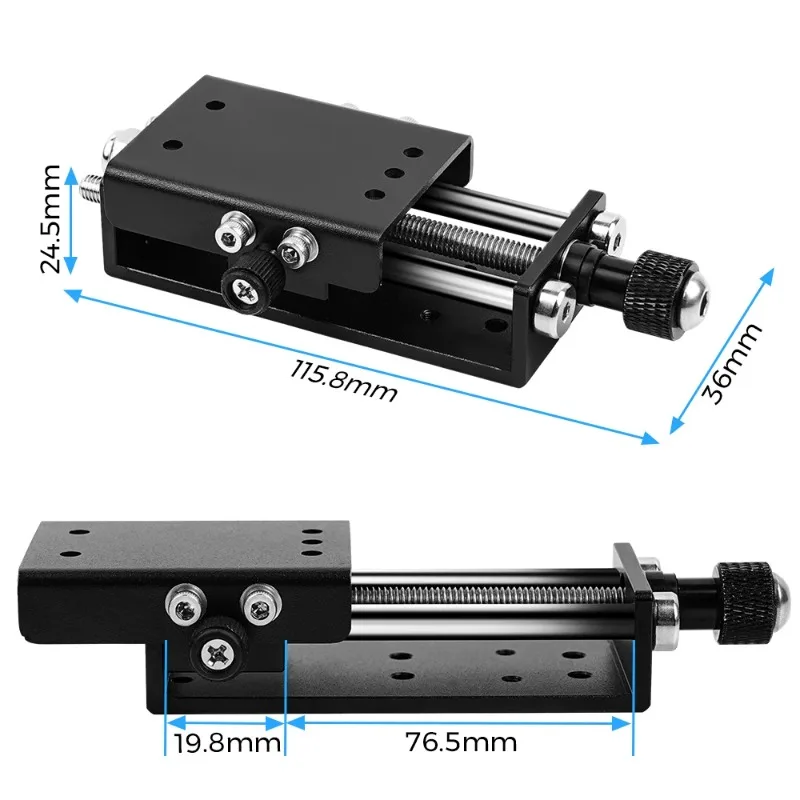 Engraving machine Z-axis sliding guide rail Lifting adjustable screw module Focusing metal fixed mounting frame