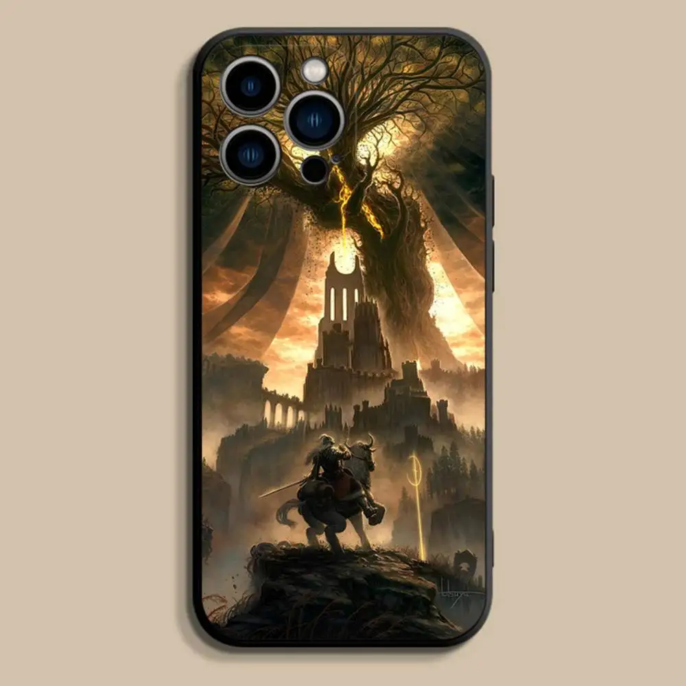 Coque de téléphone Cool d-dark s-souls, étui souple noir pour iPhone 17,16,15,14,13,12,Pro,Max,Plus,E,SE4,Air,Mini