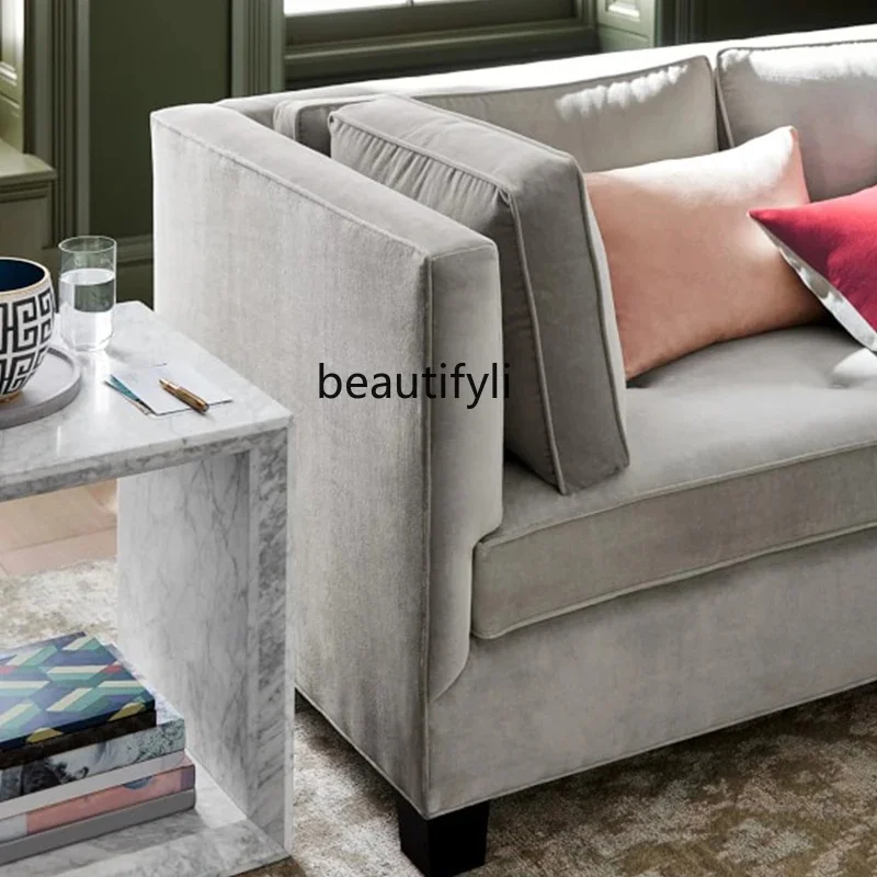 Nordic Style Marble Corner Table - Square Bedside Storage Cabinet for Sofa or Balcony