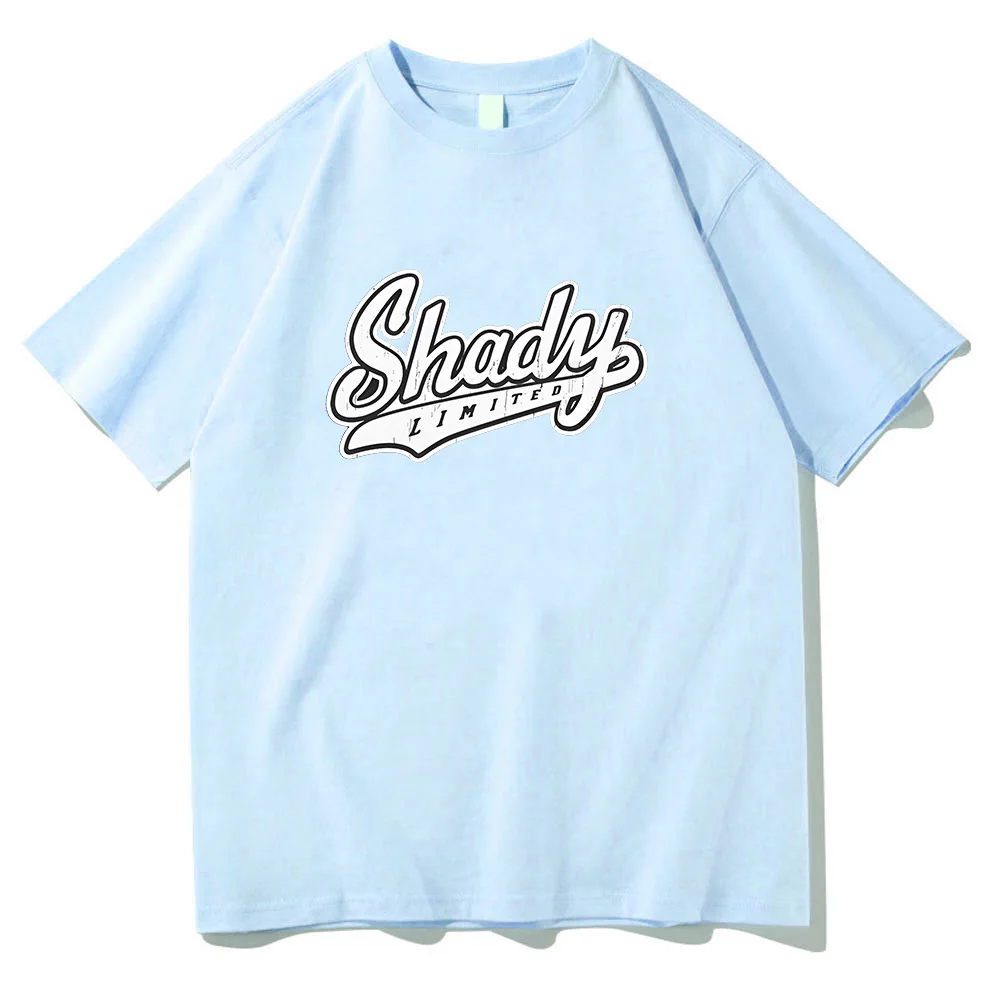 ايمينيم شادي تي شيرت مغني الراب الموسيقى هدية لمحبي تي شيرت الرجال النساء جولة الرقبة قصيرة الأكمام الشارع الشهير ملابس قطنية عالية الجودة