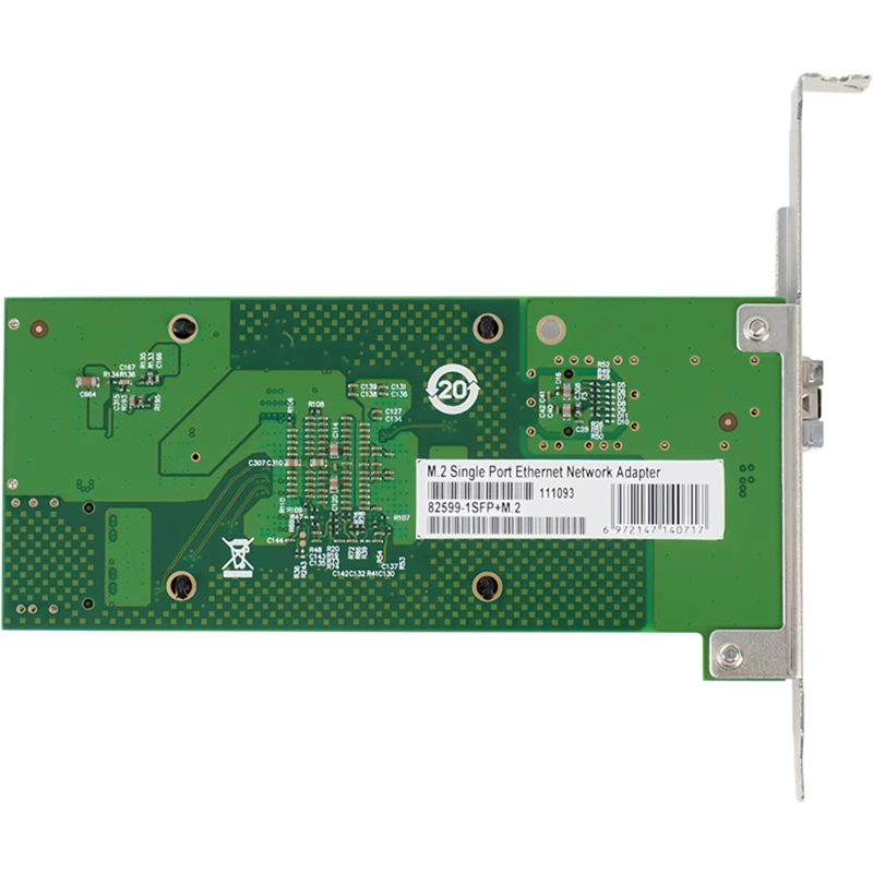 Imagem -04 - Adaptador de Rede Ethernet Sfp Mais M.2 10g Chip Intel 82599 en Porta Única X520-da1 Excluindo Módulo de Fibra Ótica 10g