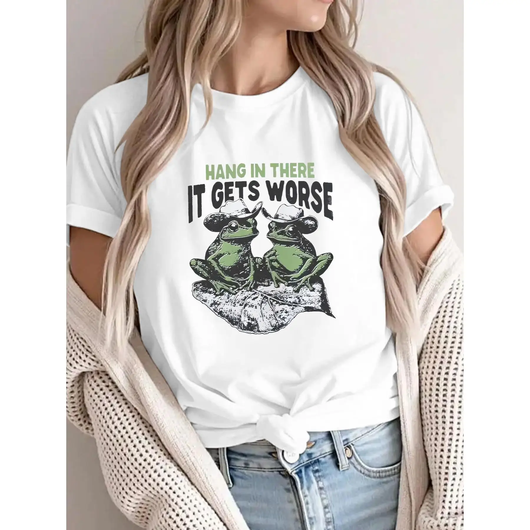 

Quirky Tee with a Catchy Slogan and a Playful, Old - School - Vibe Graphic
