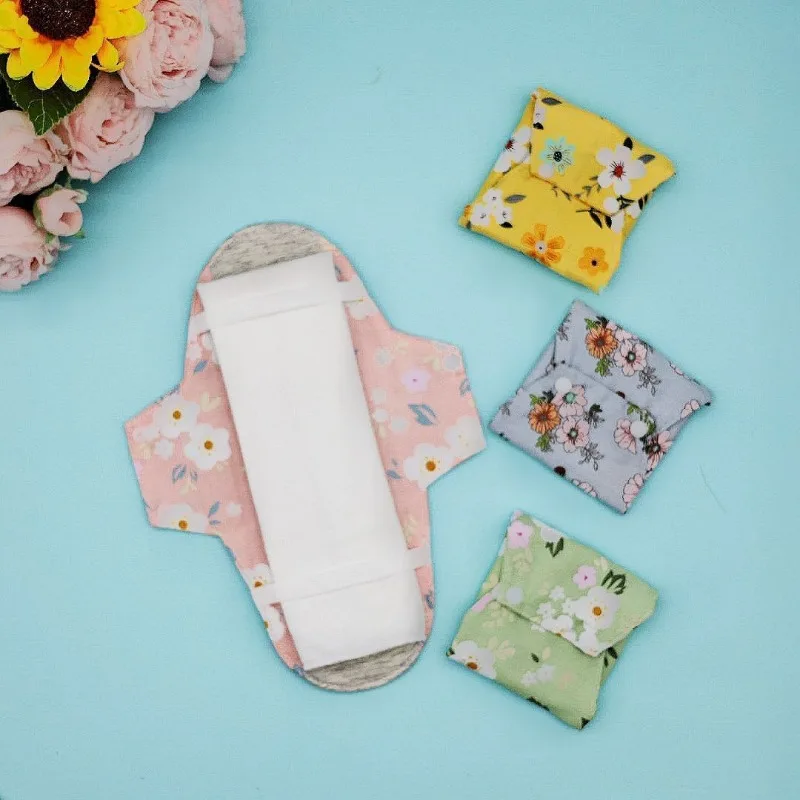 Pantyliner de algodón reutilizable, almohadillas para incontinencia lavables Extra largas de 26cm, Control de olores, protección a prueba de fugas, ropa interior cómoda diaria