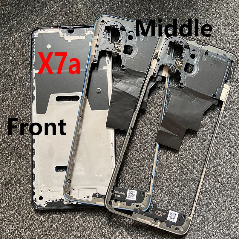 Middle Frame For Huawei Honor X7A Front Bezel LCD Plate Housing Replacement RKY-LX1 RKY-LX2 RKY-LX3