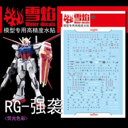 Model Decals Water Slide Decals Tool For 1/144 RG Aile Strike+Sky Grasper Fluorescent Sticker Models Toys Accessories