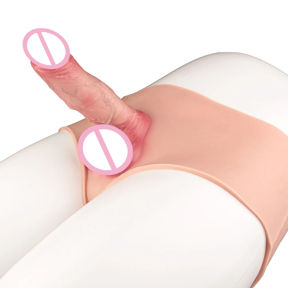 LEZEE سيليكون القضيب كم حزام على دسار السراويل جوفاء دسار غمد لينة Werable كم ديك توسيع الجنس لعب للرجال