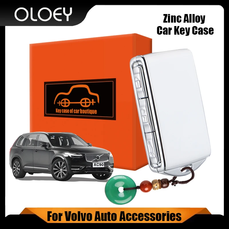 

Zinc Alloy Frame Car Key Case Auto Key Key Modification for Volvo XC40 XC60 XC90 S60 S90 V60 V90 Polestar 2 Polesta1 Car Accesso