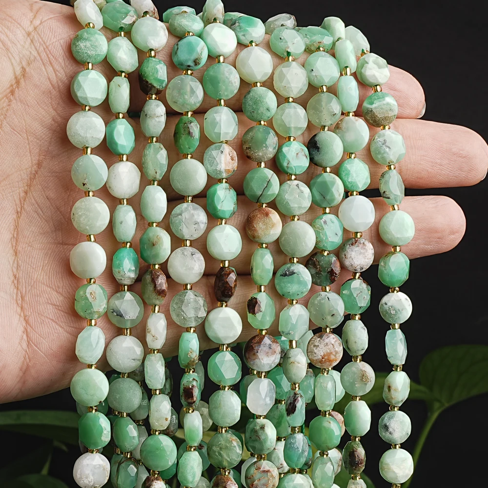 8mm Natural Chrysoprase Beads Green Australian Jade Gemstone Beads Strand For Jewelry DIY Making Bracelets 15''