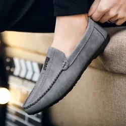 Men Shoes Spring/Summer Business Mens Casual Shoes Low Top Slip-On Drive Shoes Trendy Loafers Men Mocasines 2024