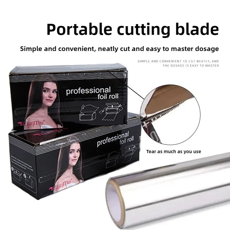 1 لفة صبغ الشعر الألومنيوم القصدير ورقة تصفيف الشعر بيرم القصدير احباط الشعر مسمار الصباغة Blenching هايتينغ صالون أدوات التصميم