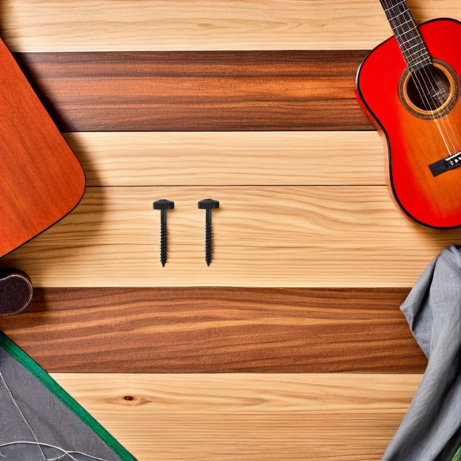 

12Pcs Guitar Neck Mounting Hardware Electric Guitar Screws Neck Joint Ferrules Bolts Reinforcement Plate Heavy Duty Repair Kit