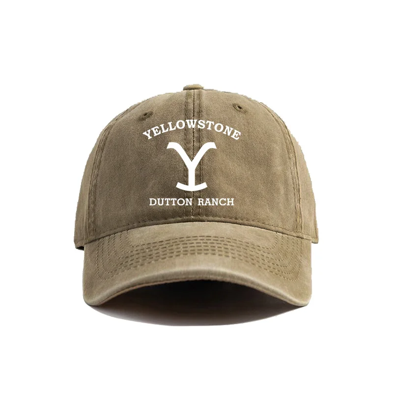 Yellowstone Dutton Ranch Baseball Caps Distressed Hats Cap Men Women Retro Outdoor Summer Adjustable Hats MZ-294