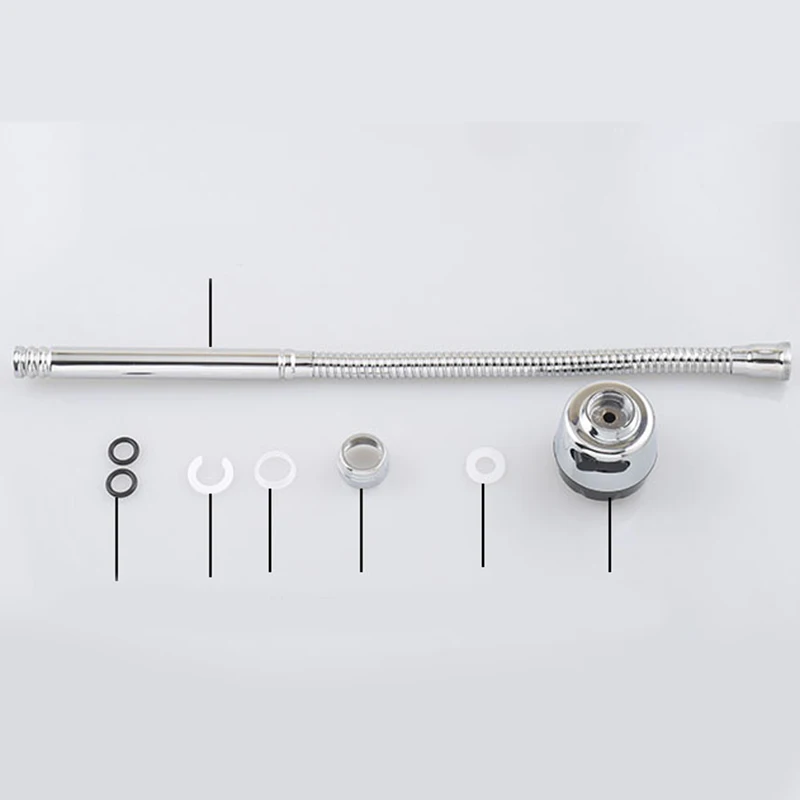 Kitchen Faucet Plumbing Hose Universal Tube Stainless Steel Faucet Can Be Shaped Deformation Tube Splash Faucet Kitchen Faucet A image 6