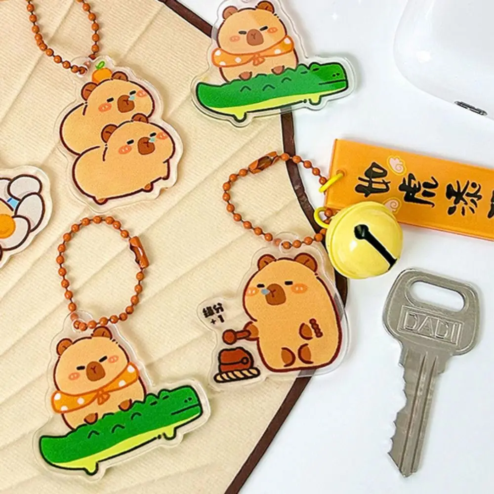 

Lovely Kapibara Capybara Keychain Creative Cute Capybara Bag Hanging Funny Crocodile Capibara Pendant Couple