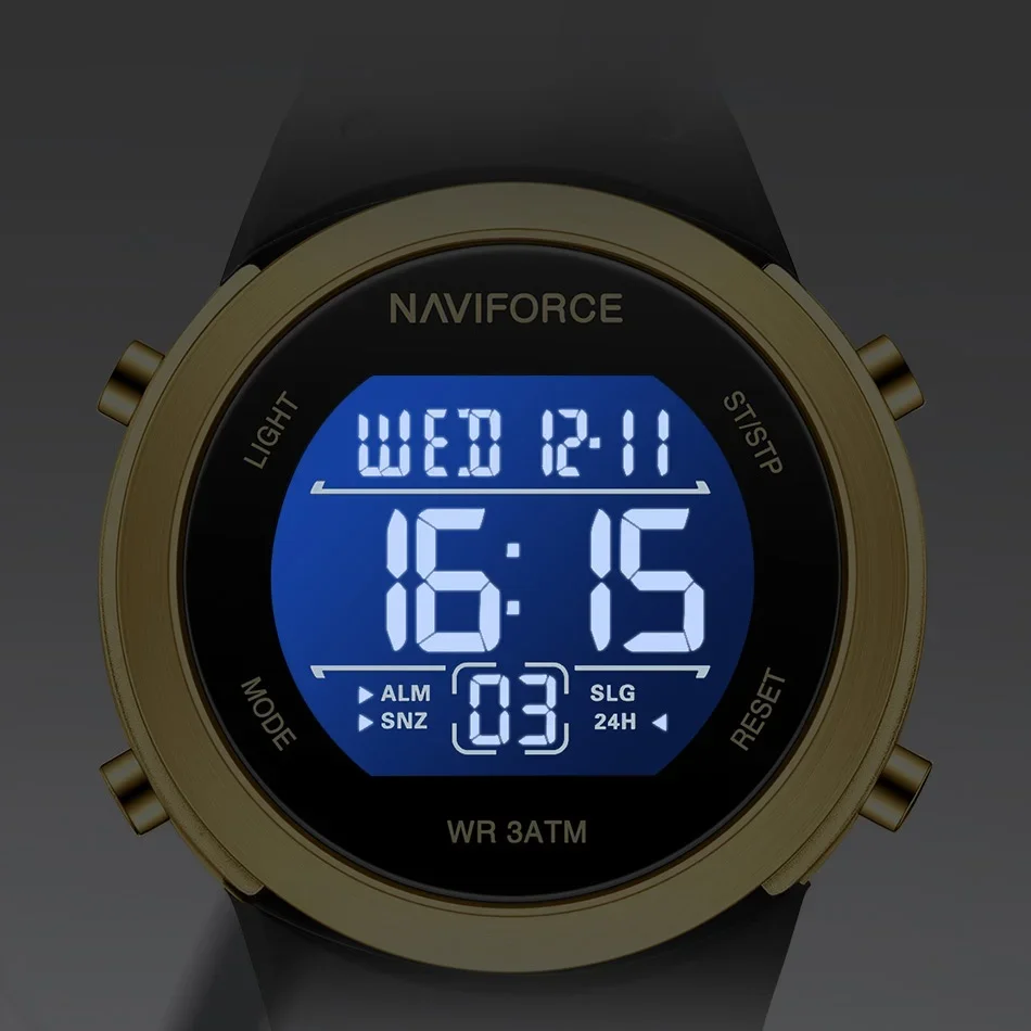 

NAVIFORCE новые электронные часы, спортивные часы, мужские наручные часы, силиконовый ремешок, светодиодный светильник, ночник, экран дисплея для мальчиков