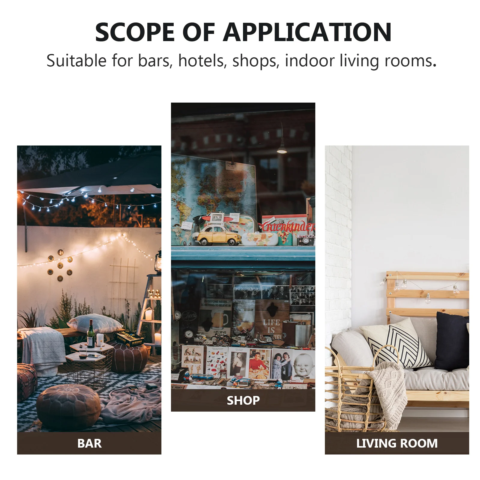 

1pc Skull Led Light String For Halloween, Powered Creepy Party Decor, Wooden Pendant String Light, Festival Ghost