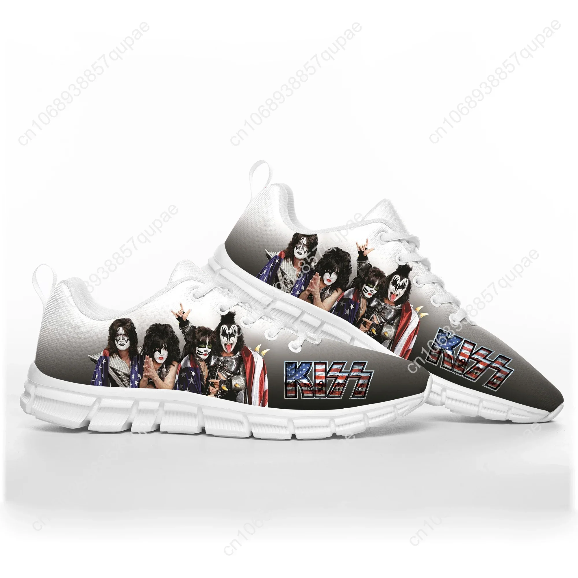 Heavy Metal Kiss Rock Band Music Sports Shoes Mens Women Teenager Sneakers Casual Custom High Quality Couple Shoes