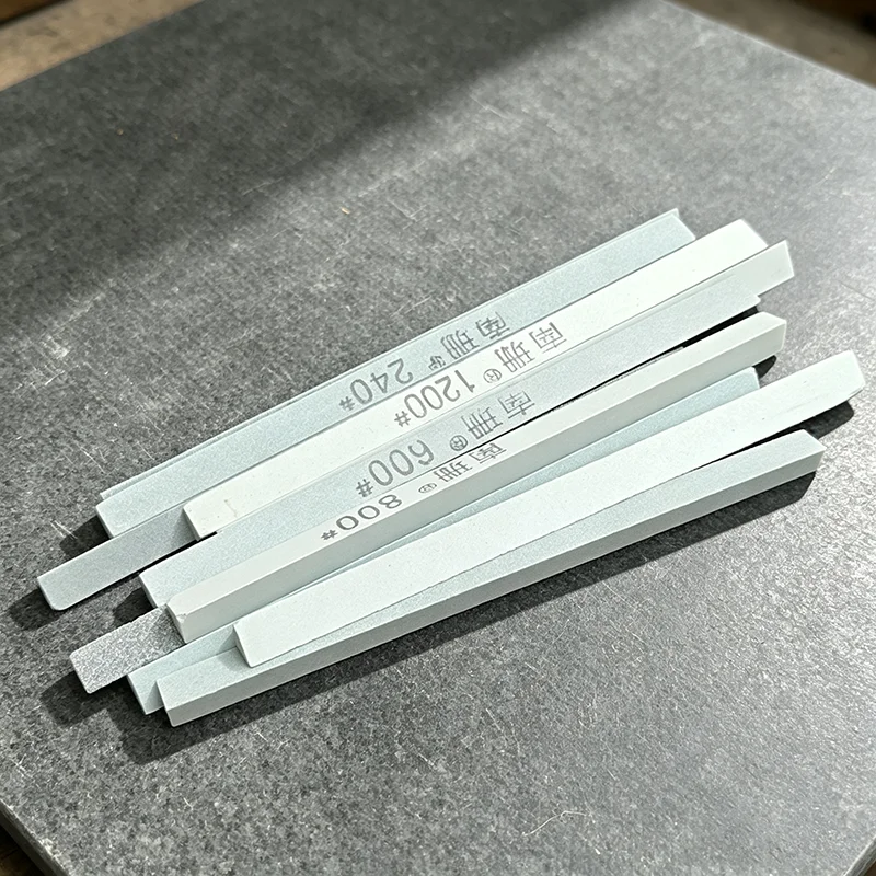 Triangle Green Silicon Carbide Oil Stone Grinding Block Sharpening Rod Kitchen Knife Blade Sharpening Tool